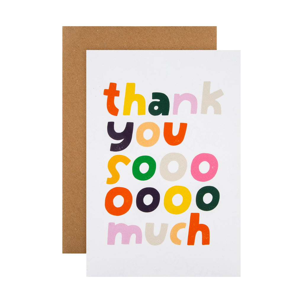 Thank You Card - Cute Kate Smith Text Design