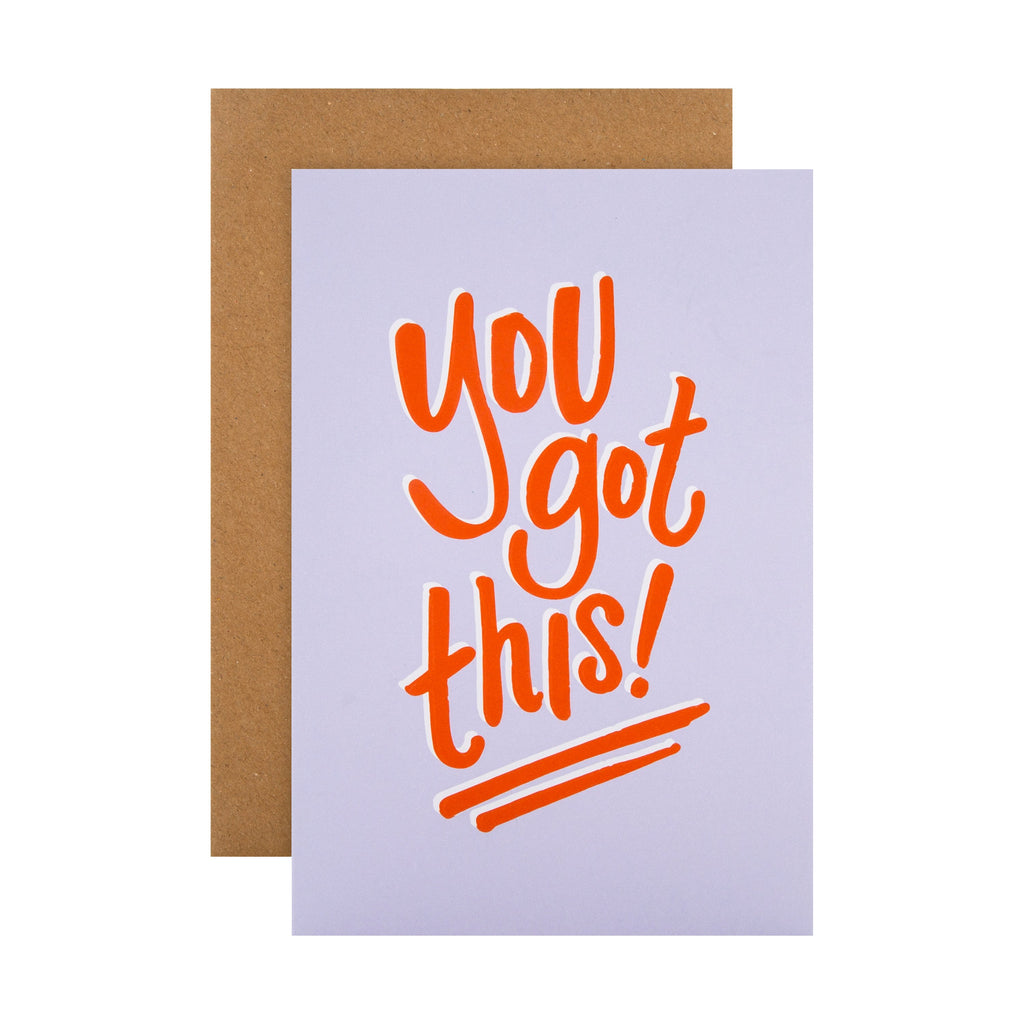 Encouragement/Support Card - Contemporary Kate Smith Text Design