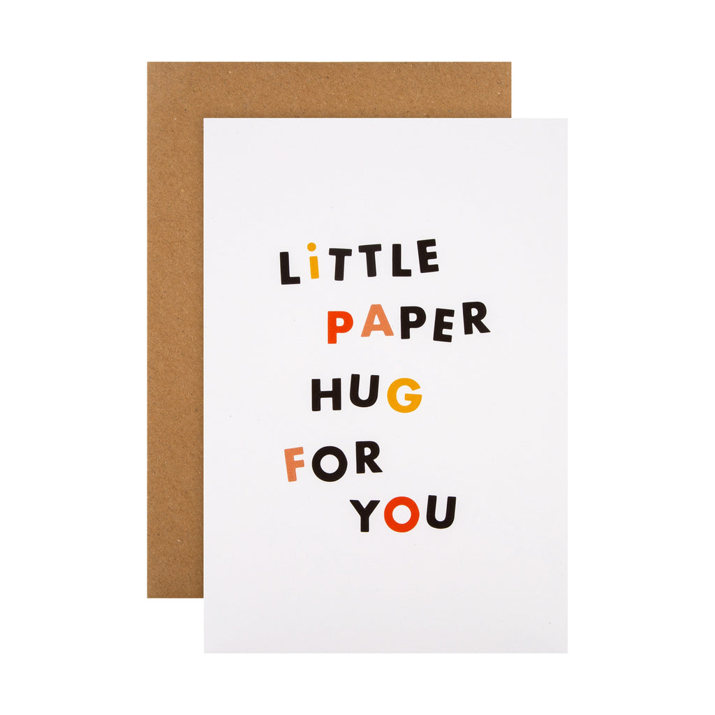 Encouragement/Support Card - Cute Kate Smith Paper Hug Design