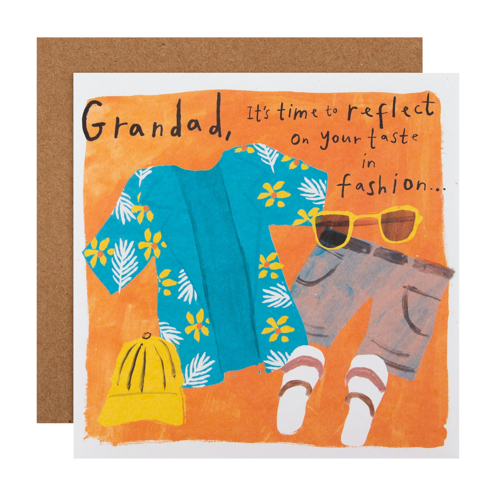 Father's Day Card for Grandad - Funny Clothes Design