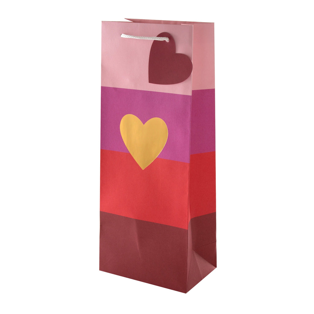 Contemporary Love Hearts Bottle Bag Bundle - 3 Bags in 1 Design