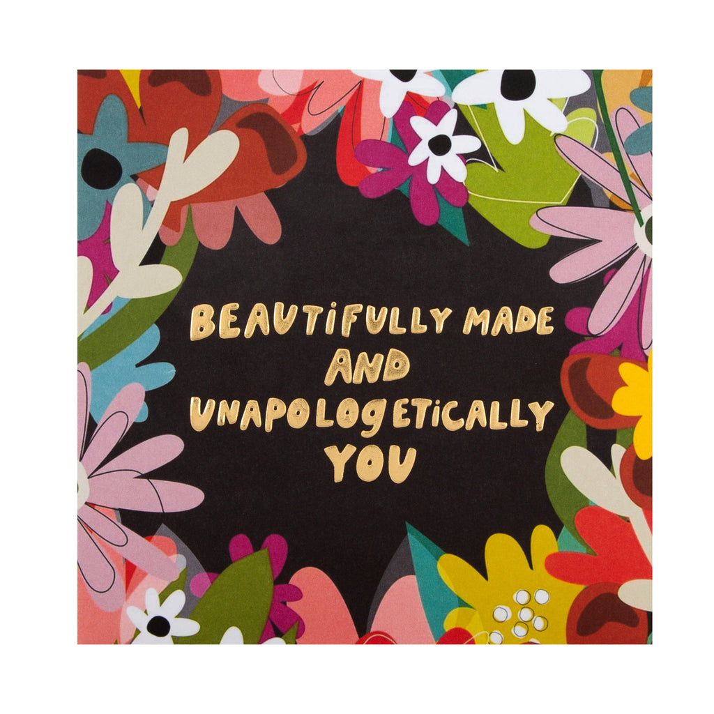 Encouragement and Support Card - Shae Anthony, Spotted Collection Bright Flower Design