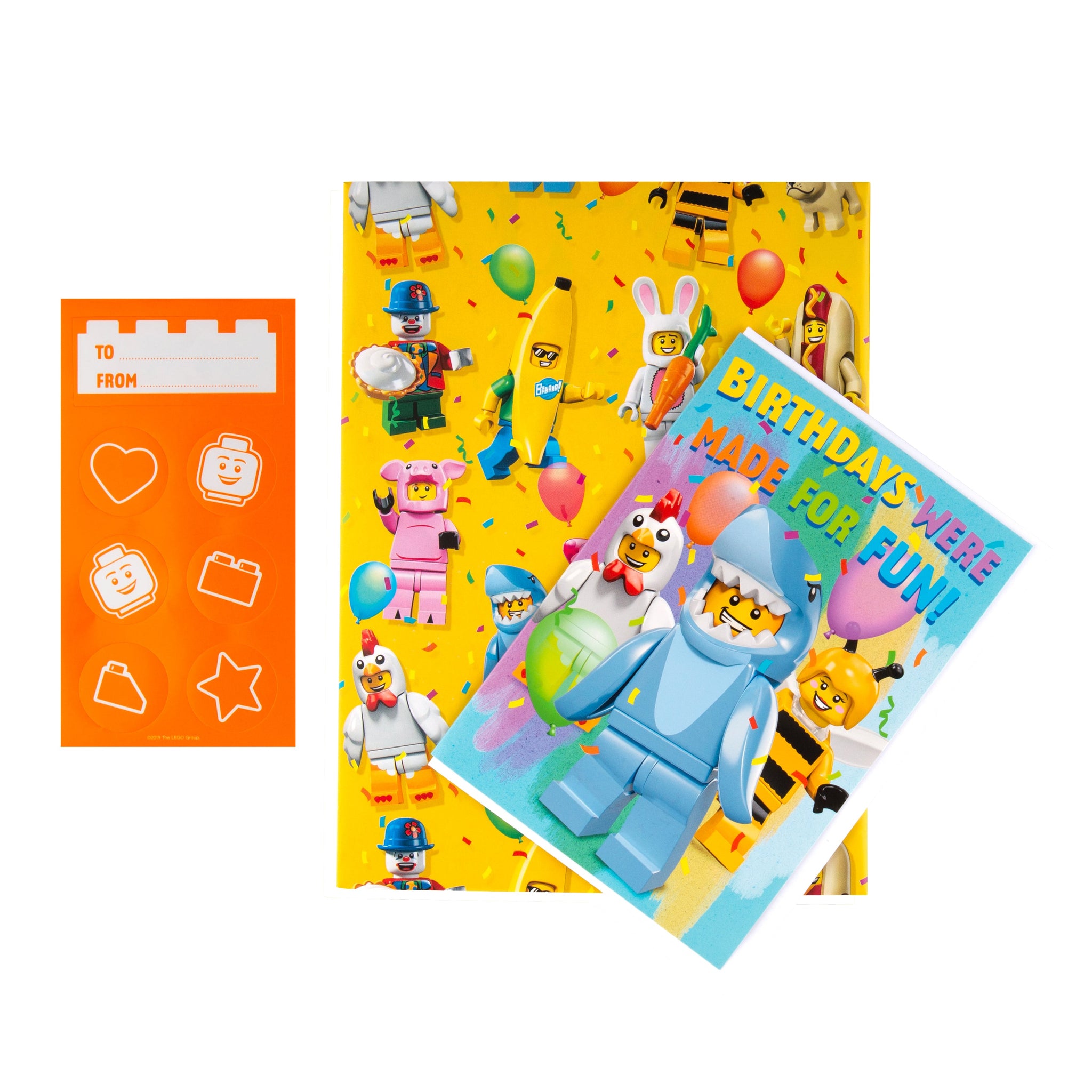 LEGO® Birthday Gift Wrap Pack Bundle Gift Wrap Sheets,