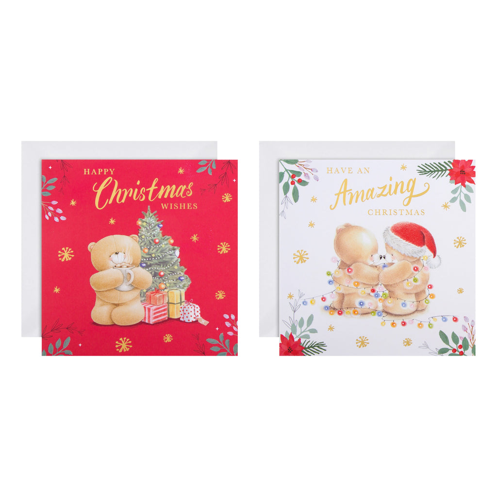 Charity Christmas Cards - Pack of 16 in 2 Forever Friends Designs