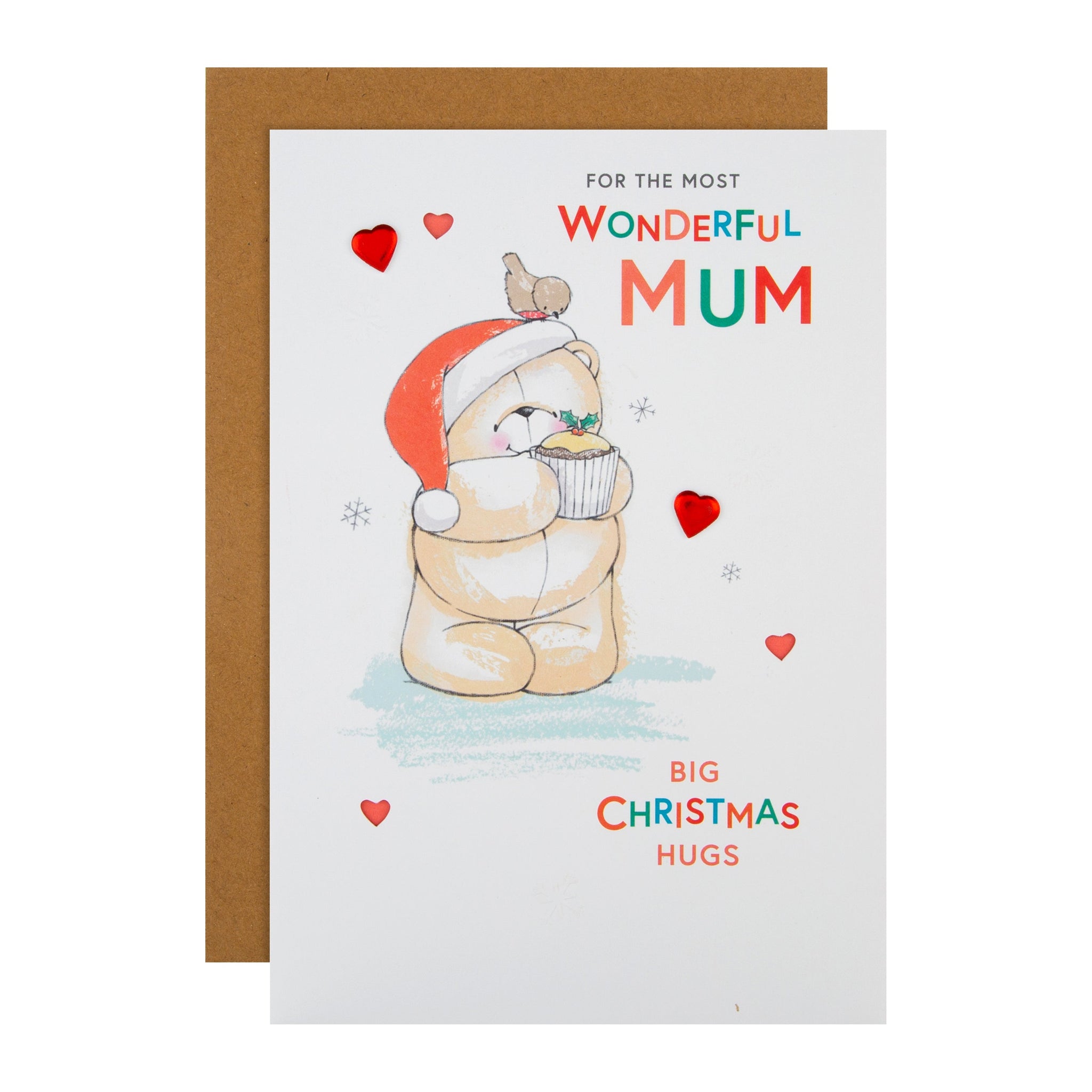 Christmas Card for Mum- Cute Forever Friends Cupcake Design – Hallmark