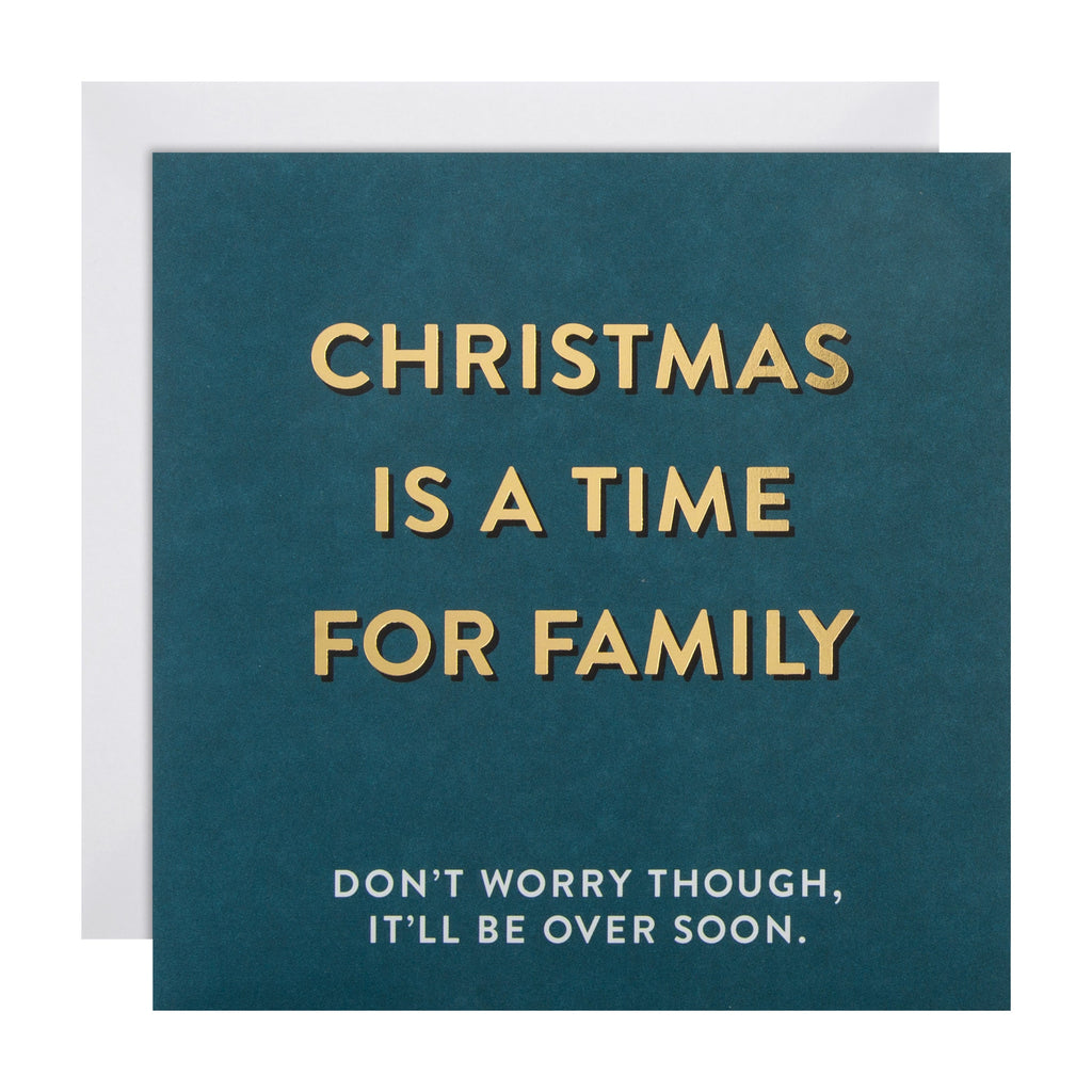 Christmas Card - Funny Family Time Design 