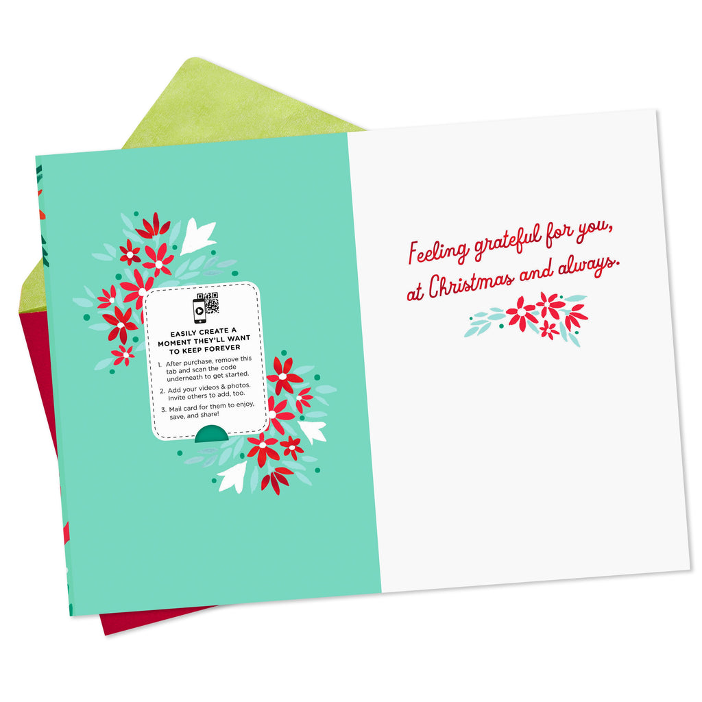 Video Greetings General Christmas Card - 'You Make Spirits Bright' Design