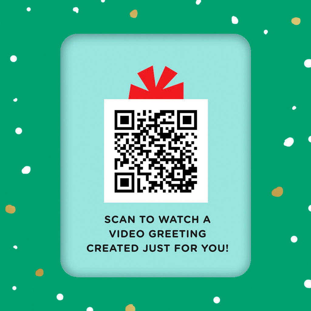 Video Greetings General Christmas Card - 'Joy, Peace, Happiness' Tree Design