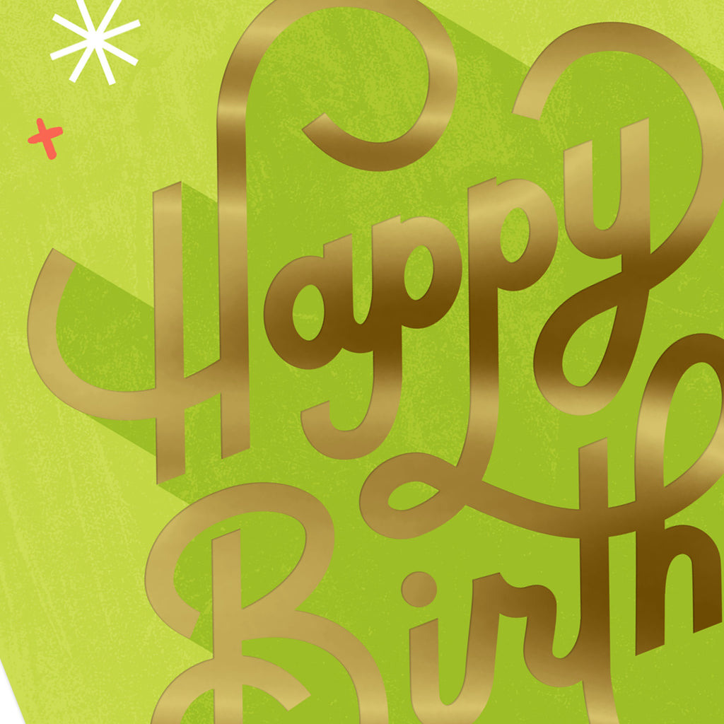 Video Greetings General Birthday Card - 'Happy Birthday' Text Design