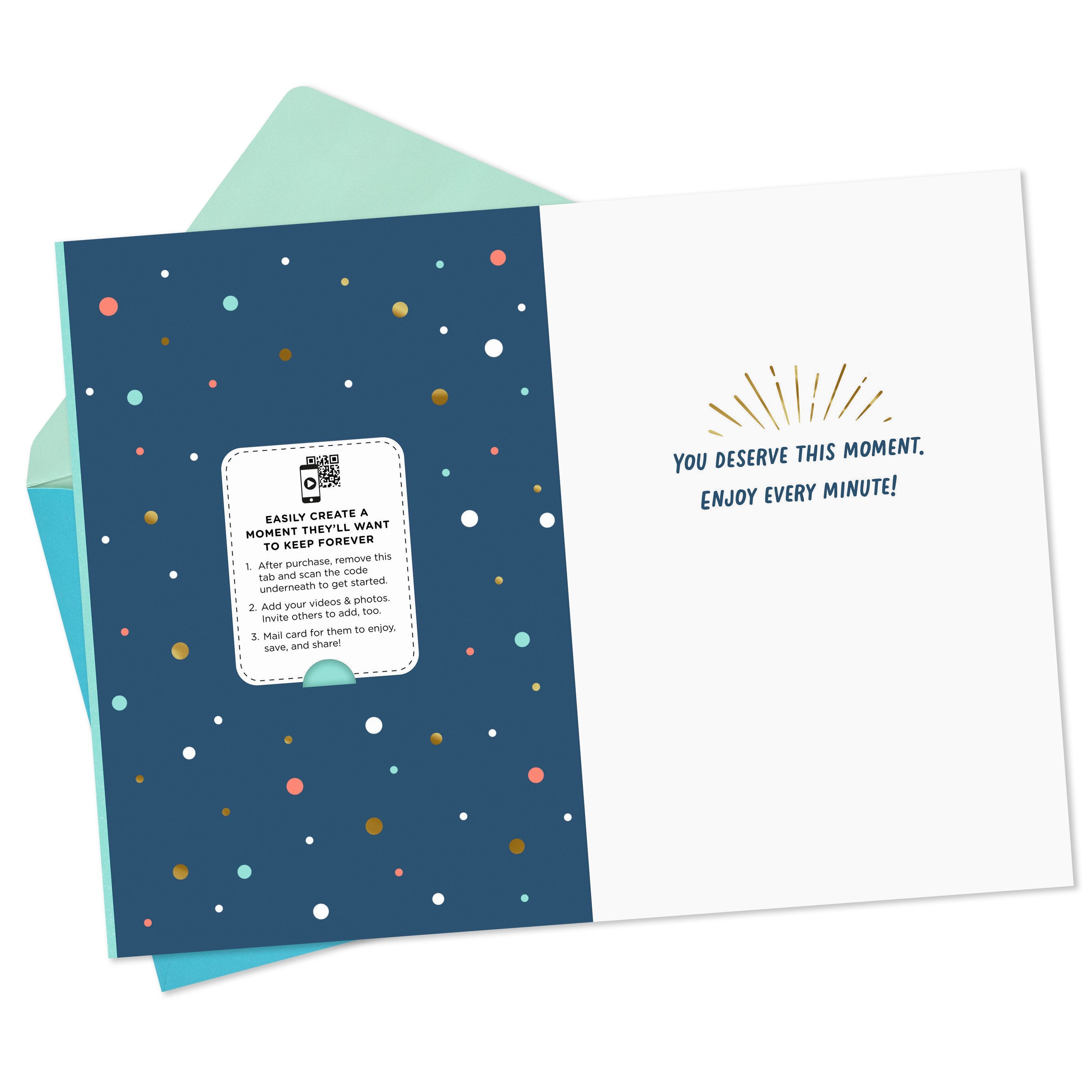 Video Greetings Congratulations Card - 'You Deserve This Moment' Desig ...