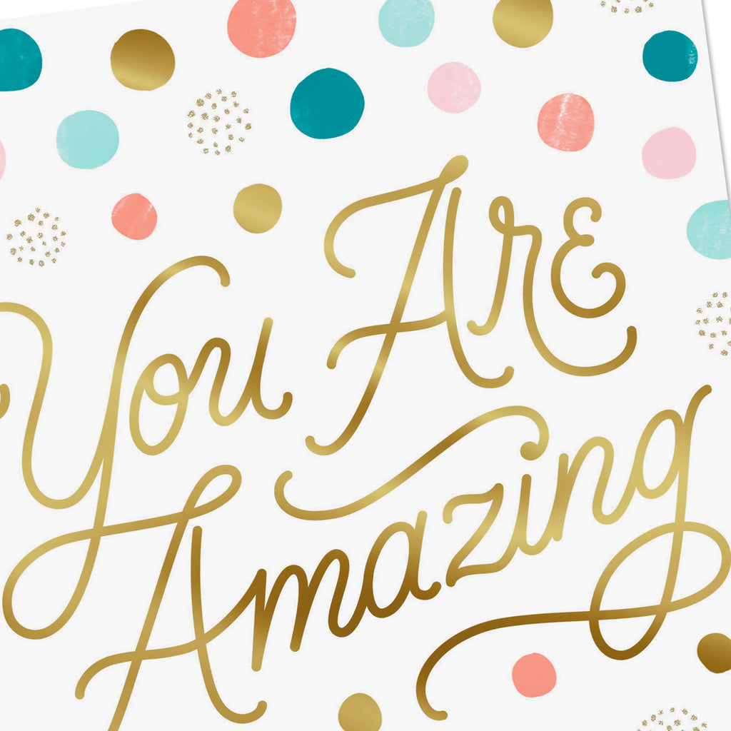 Video Greetings Birthday Card for Her - 'You Are Amazing' Design