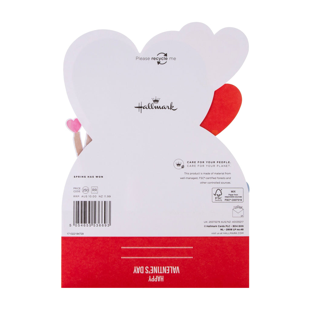 Valentine's Day Card for Husband - Pop Up 3D Bears with Balloons Design 
