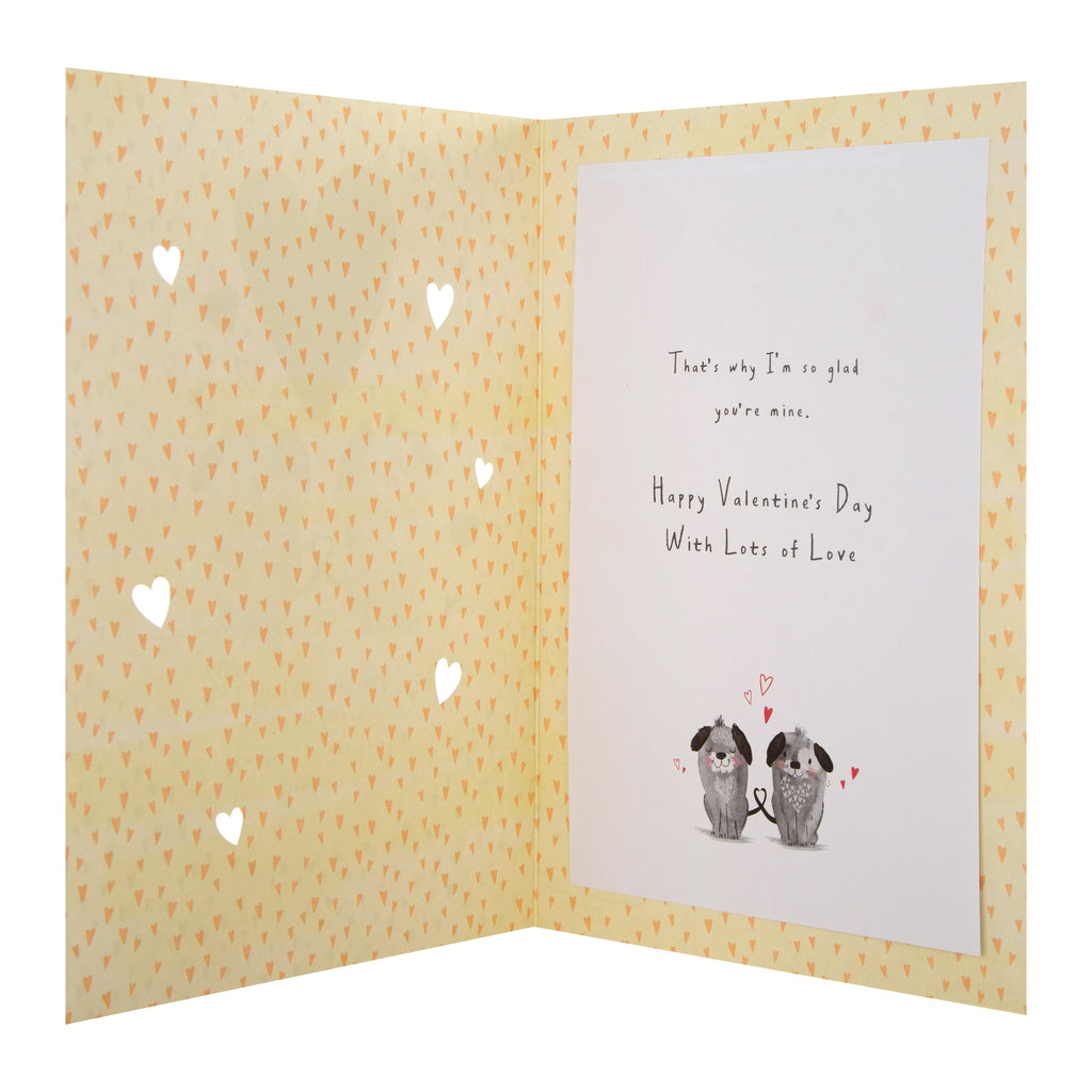 Valentine's Day Card for Husband - Cute Dogs Design