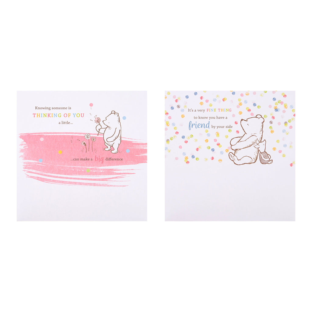 Assorted Cards - Multipack of 10 in 5 Disney's Winnie The Pooh Designs