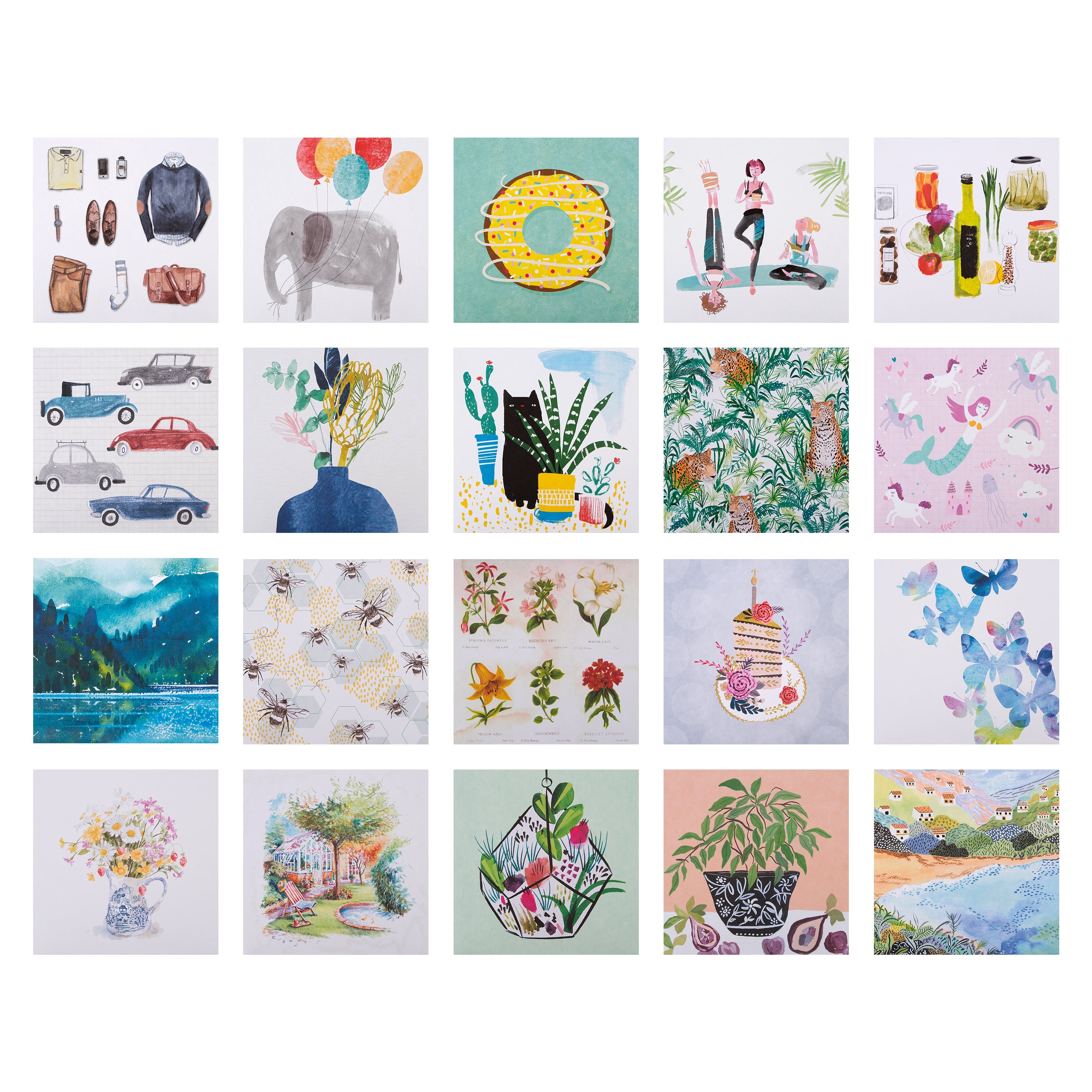 20 Pack Illustrated Any Occasion Cards | Hallmark