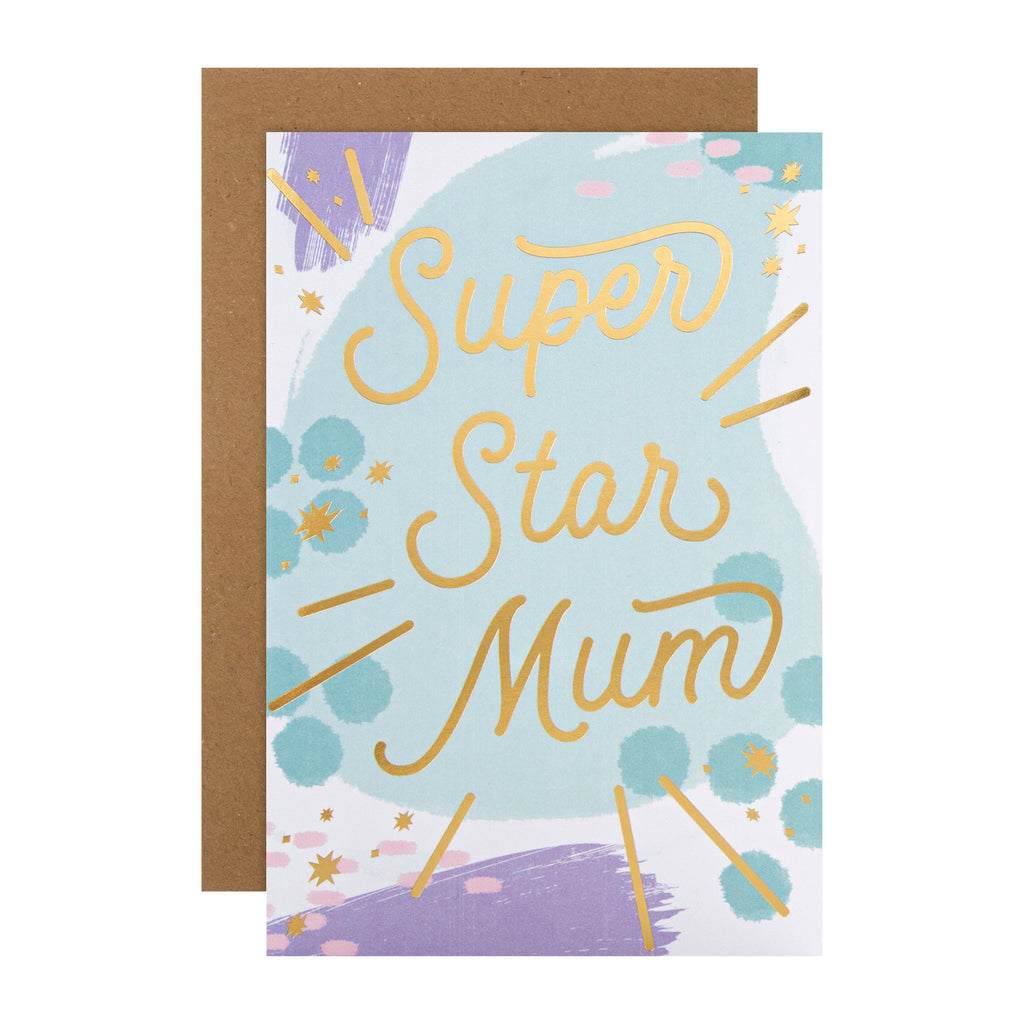 Video Greetings Mother's Day Card for Mum - 'Super Star' Design