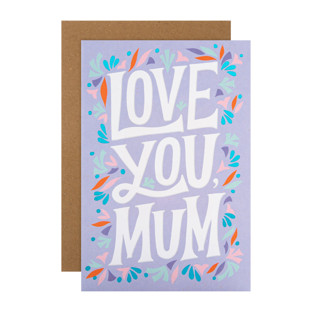 Video Greetings Mother's Day Card for Mum - 'Love You' Design