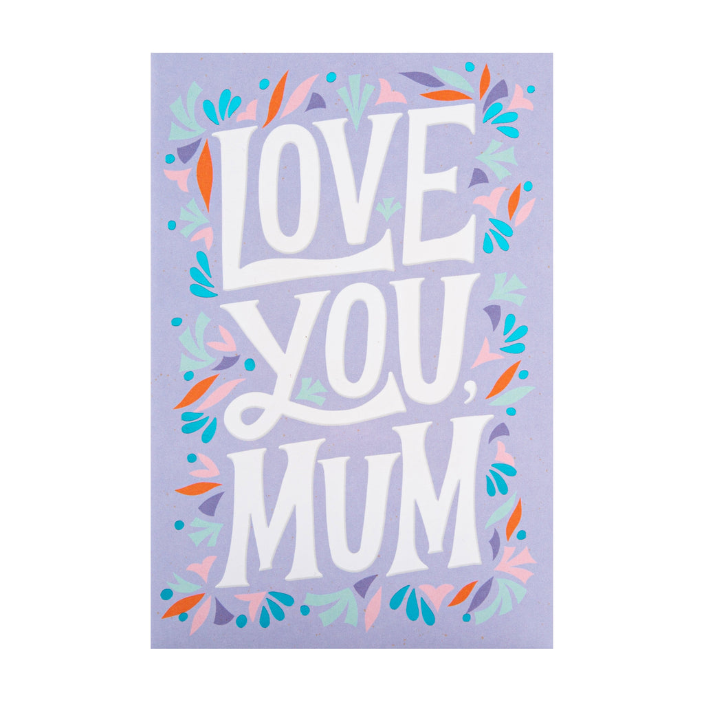 Video Greetings Mother's Day Card for Mum - 'Love You' Design