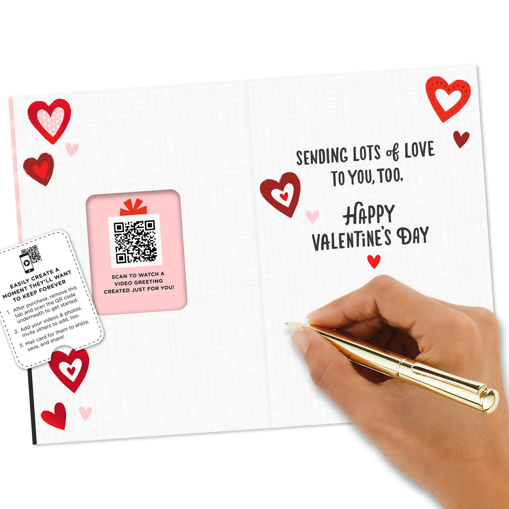 Video Greeting Valentine's Day Card - 'You Fill Life With Love' Design