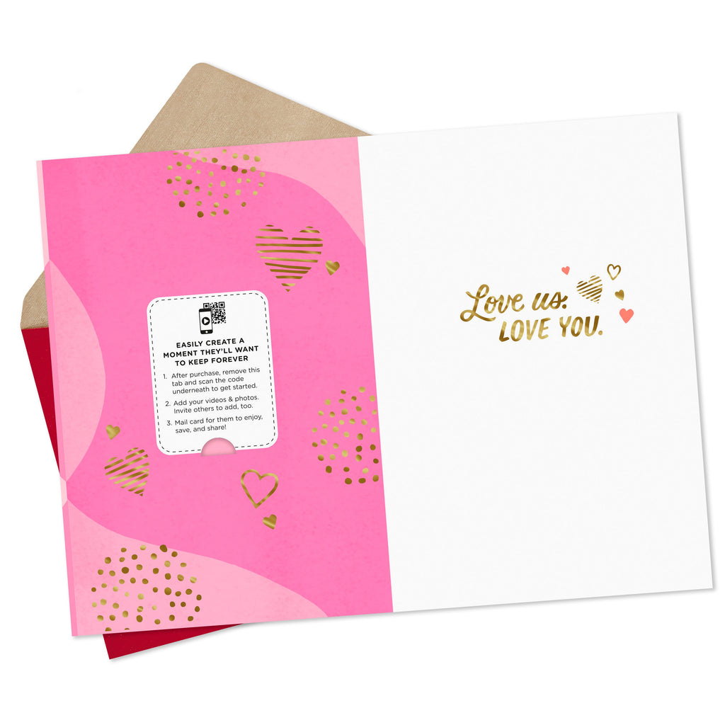 Video Greeting Valentine's Day Card for Wife - 'Love Us, Love You' Design
