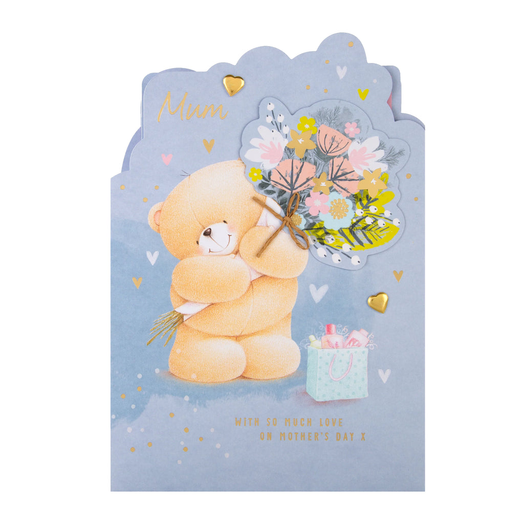 Mother's Day Card for Mum - Cute Pull-Out Forever Friends Design