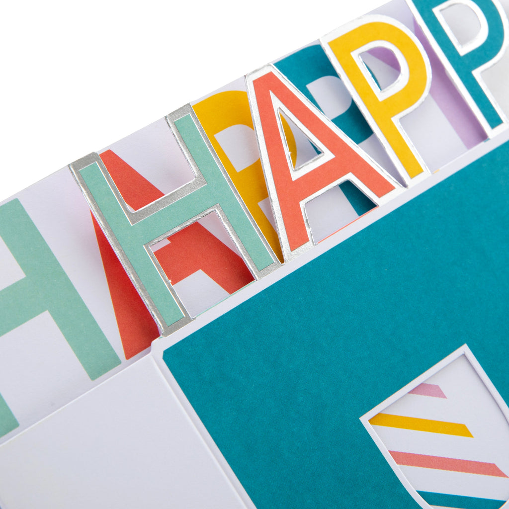 Birthday Card - 3D Pop Up Letters Design