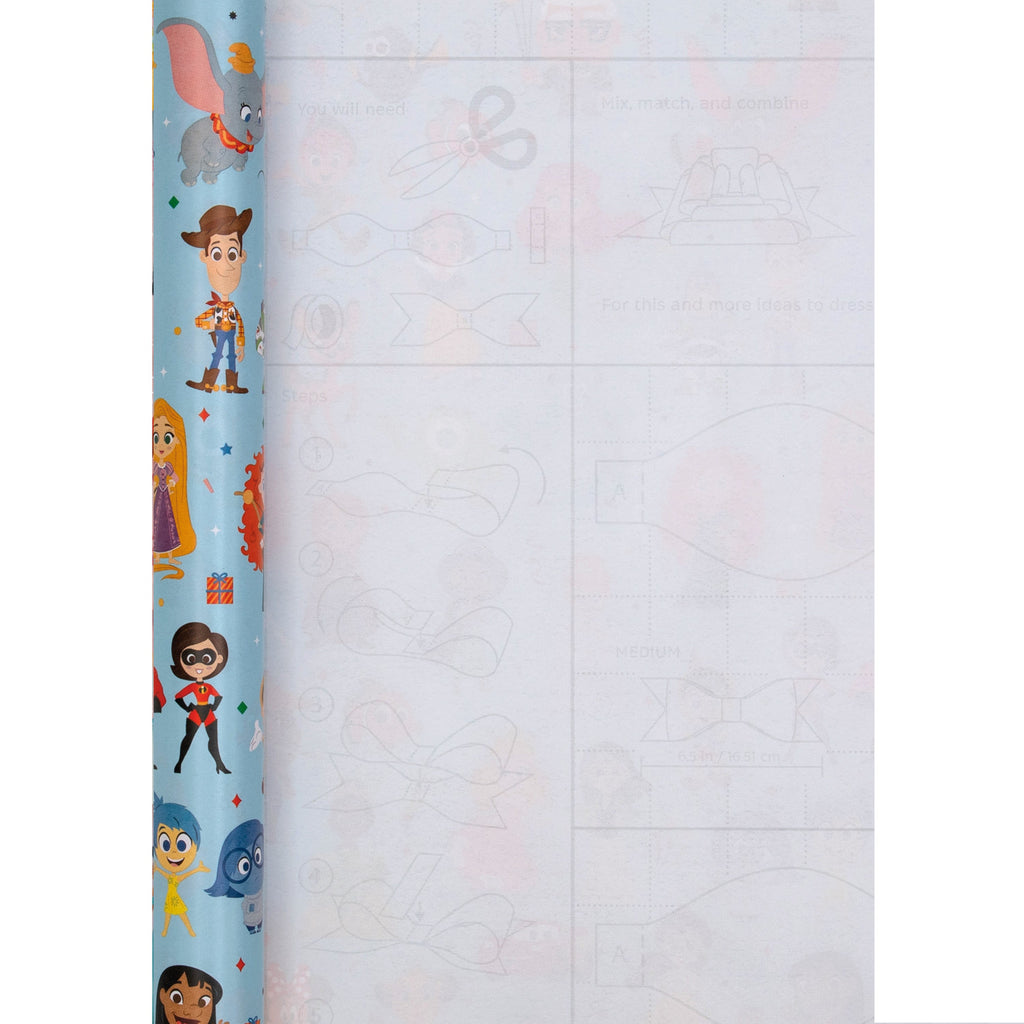 2M Any Occasion Wrapping Paper - Blue Disney 100 Design