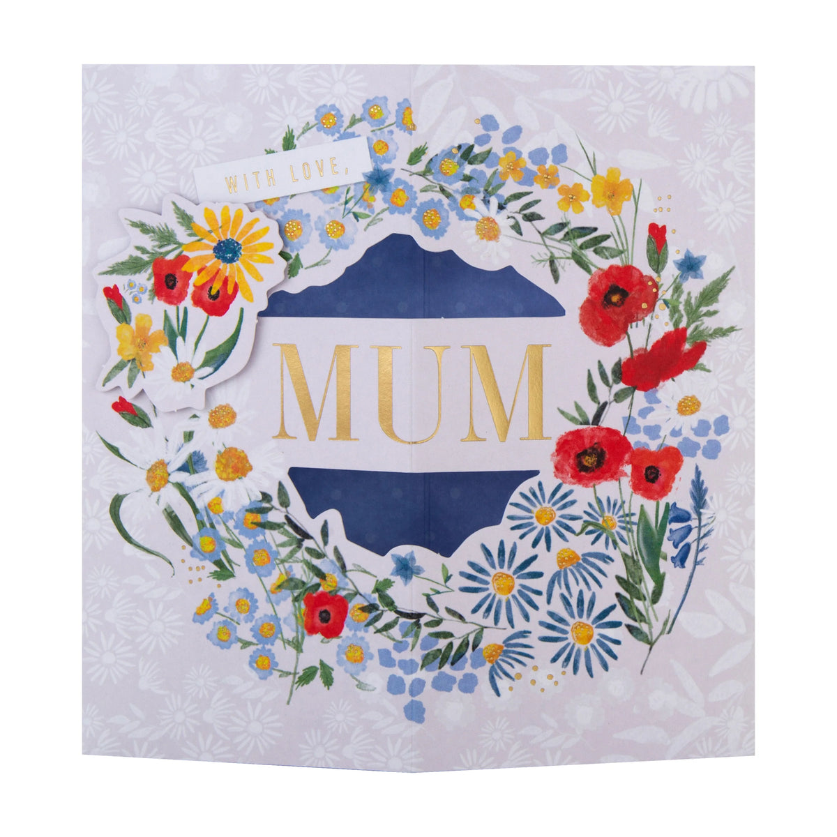 Mother's Day Card for Mum - Pop Up 3D Flower Wreath Design – Hallmark
