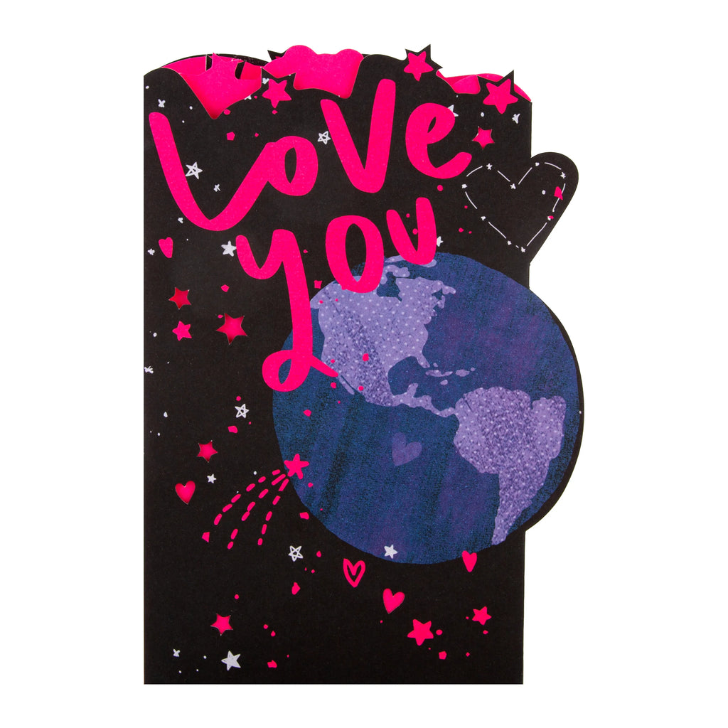 Mother's Day Card - Classic Pull-Out 'Love You' Design