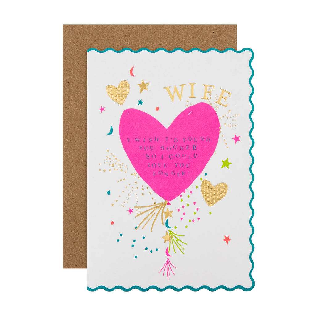 Birthday Card for Wife - Oh Darling Hearts Design