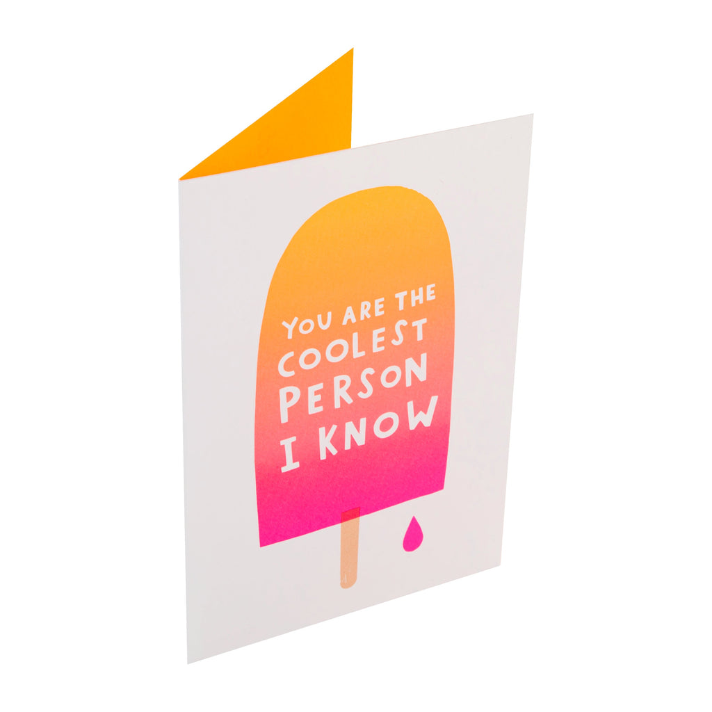 Birthday Card - Break the Rules Neon Ice Lolly Design
