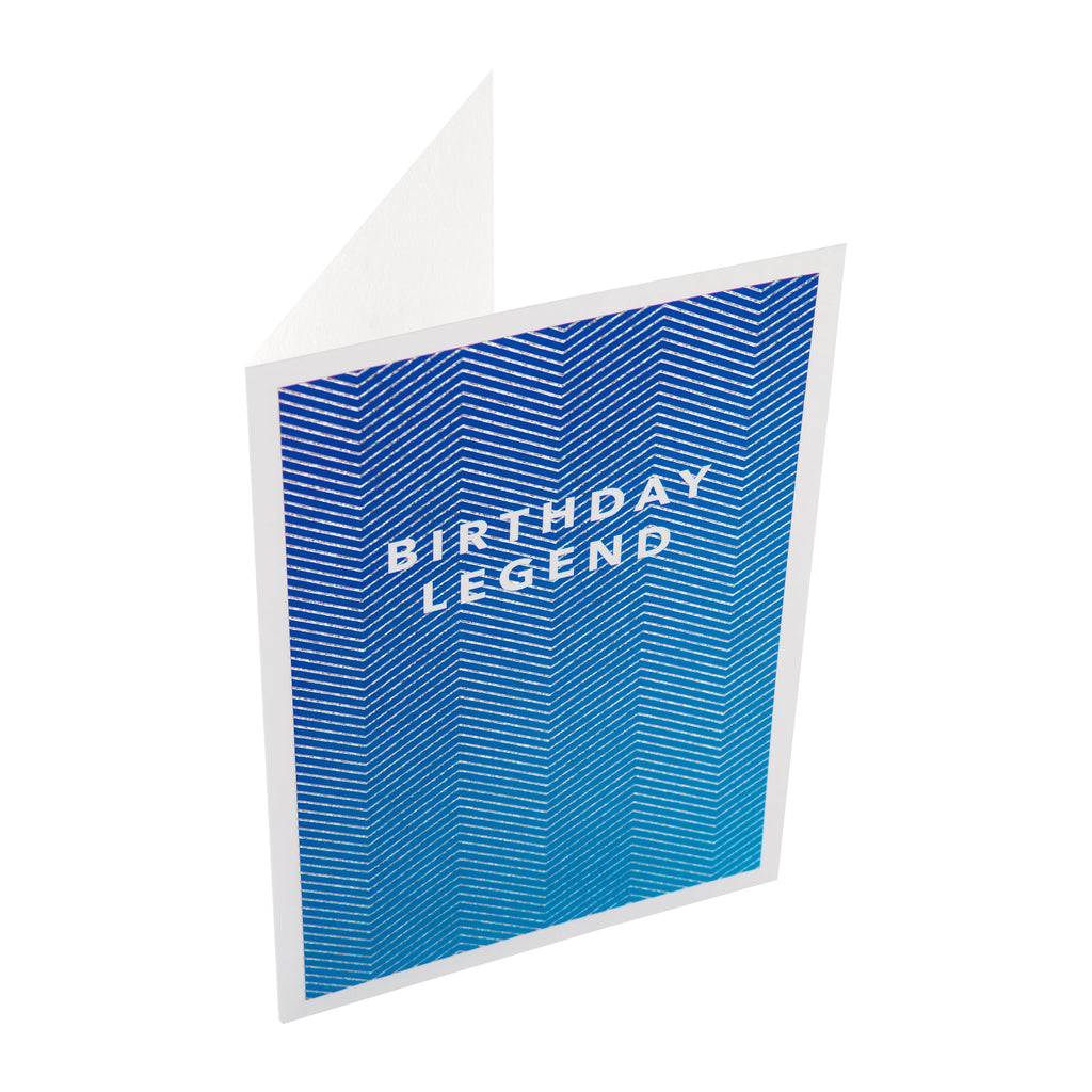 Birthday Card - Electric Parade Zigzag Design