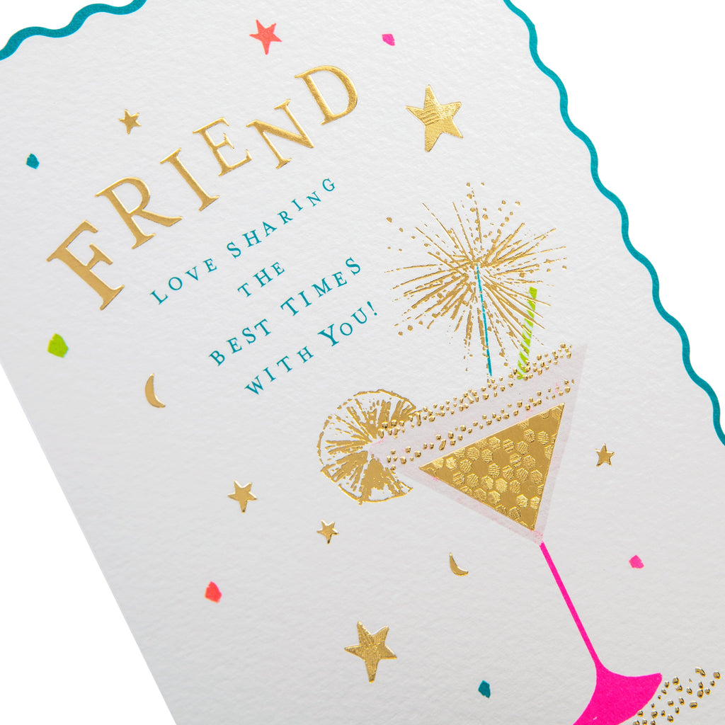 Birthday Card for Friends - Oh Darling Cocktail Design