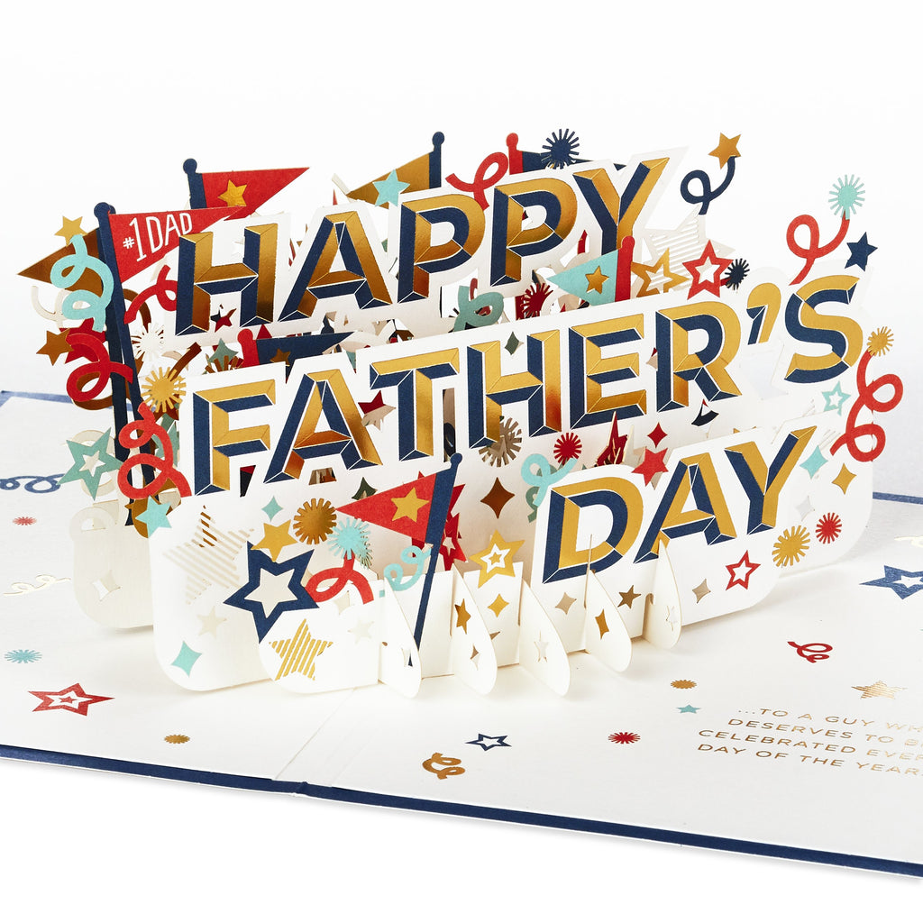 Father's Day Card -  Signature Collection Pop-up Text Design