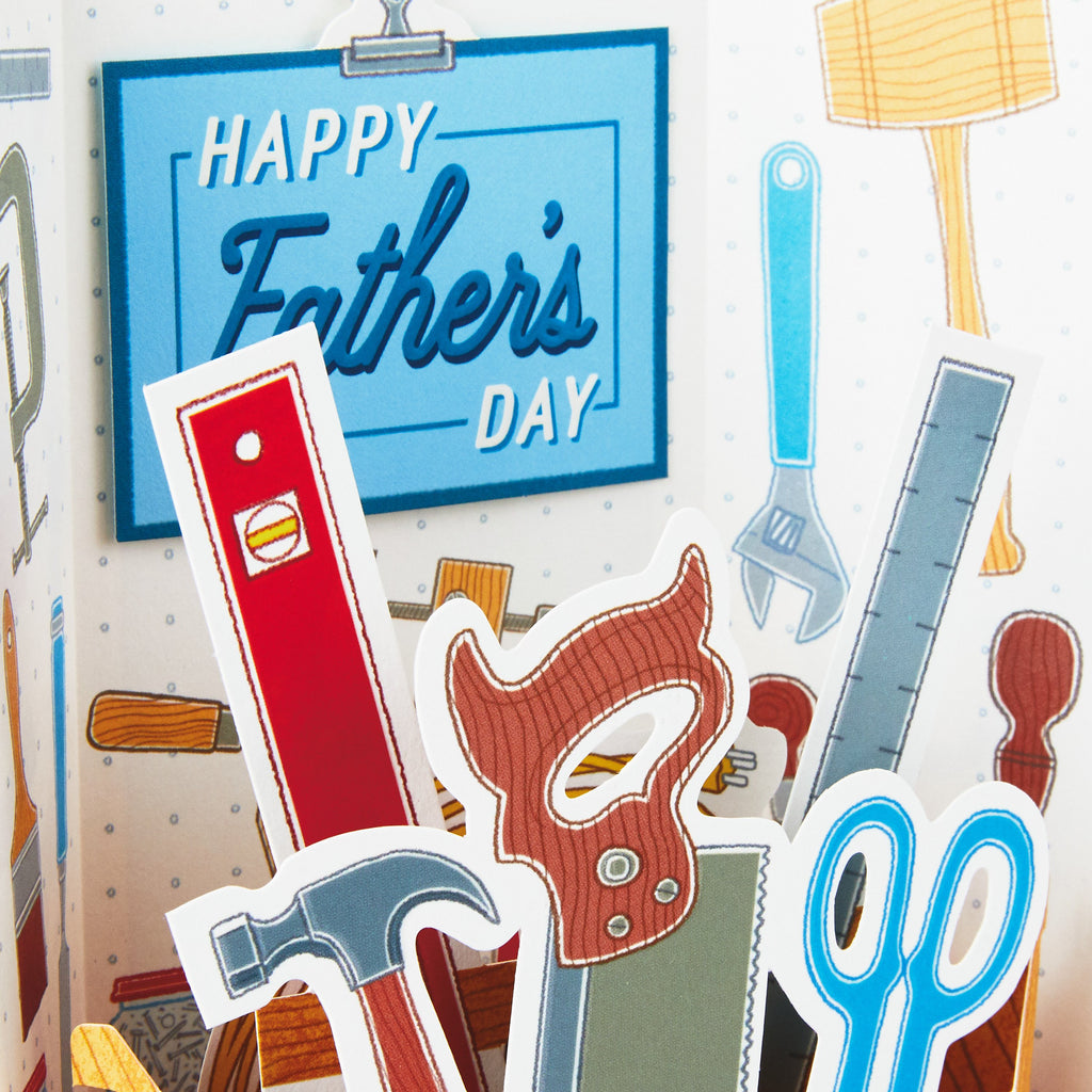 Father's Day Card for Dad - DIY Themed Pop-out  Design