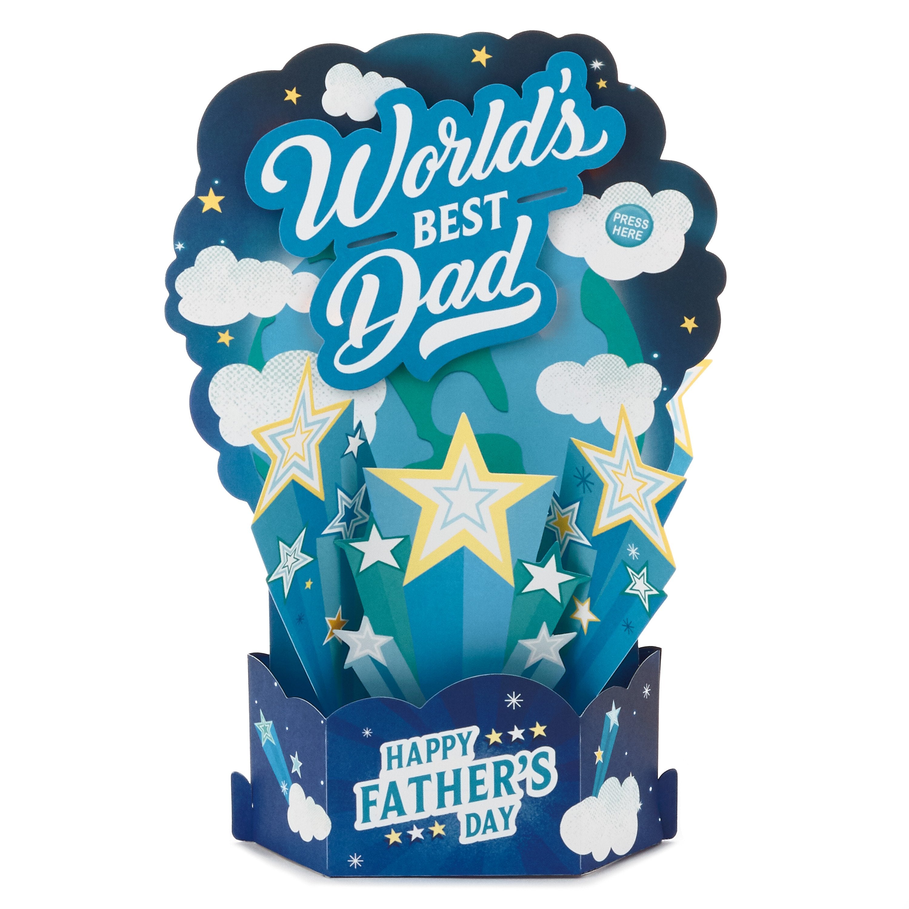 Fathers Day Card Dad Musical 3D Pop out Design