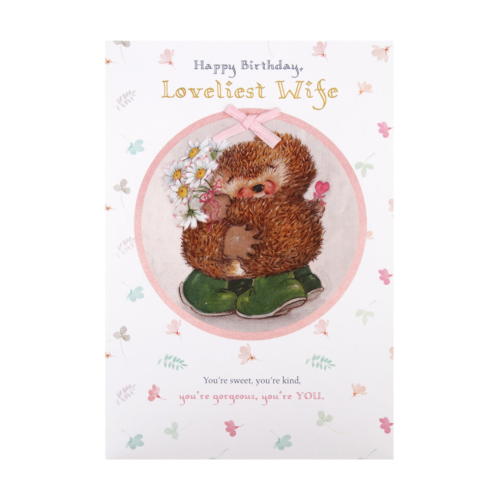 Birthday Card for Wife - Cute Country Companions Design