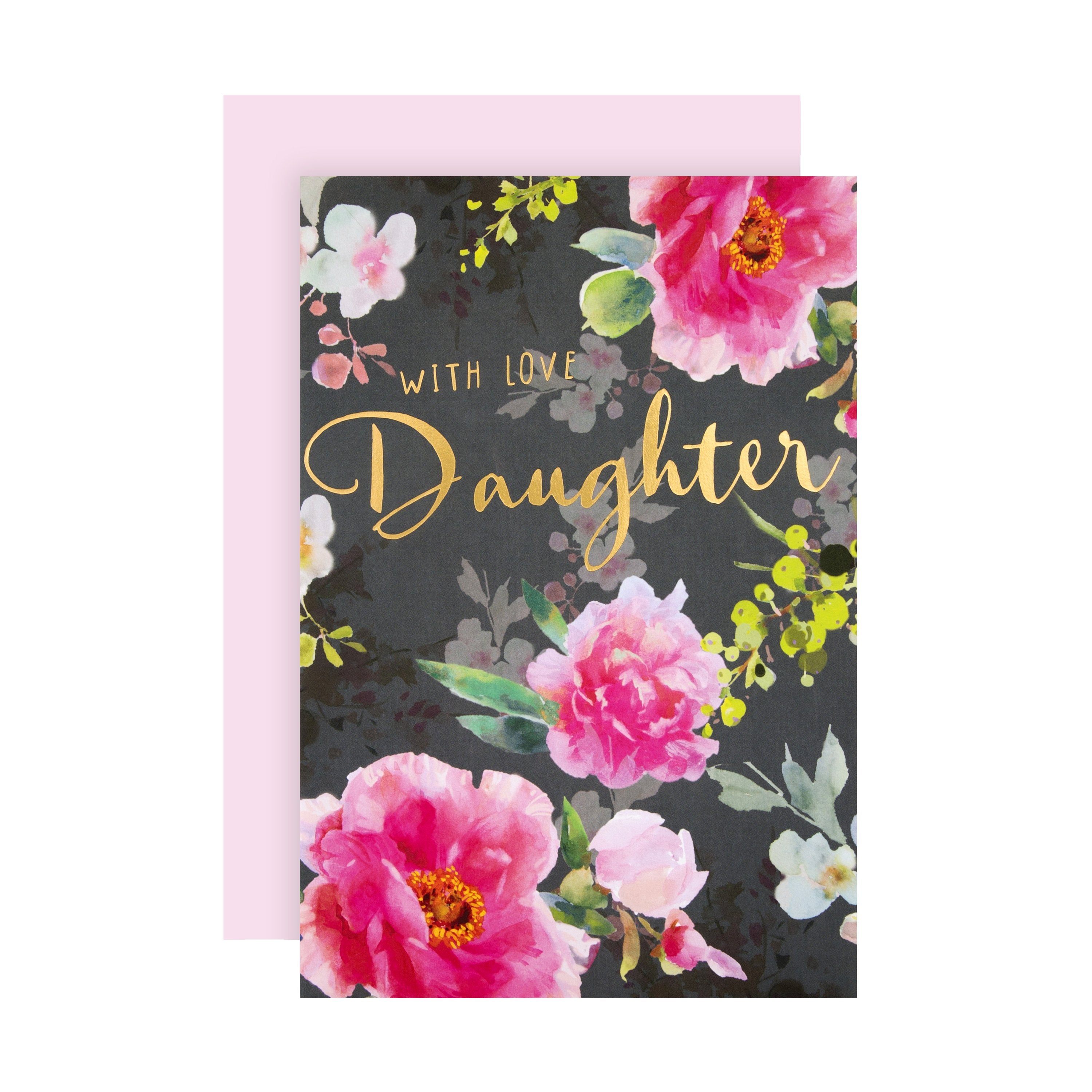 Birthday Card Daughter Classic Floral Design