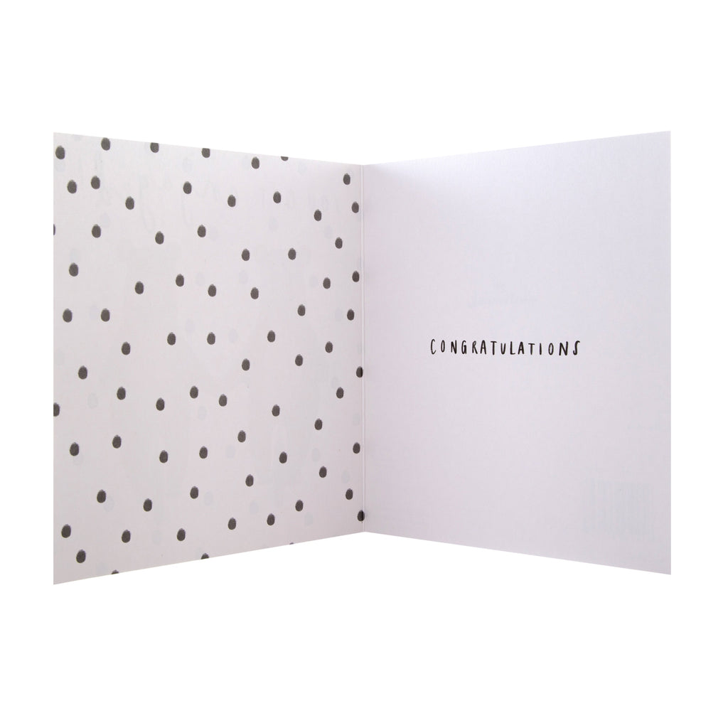 Engagement Card - Contemporary Cute Design