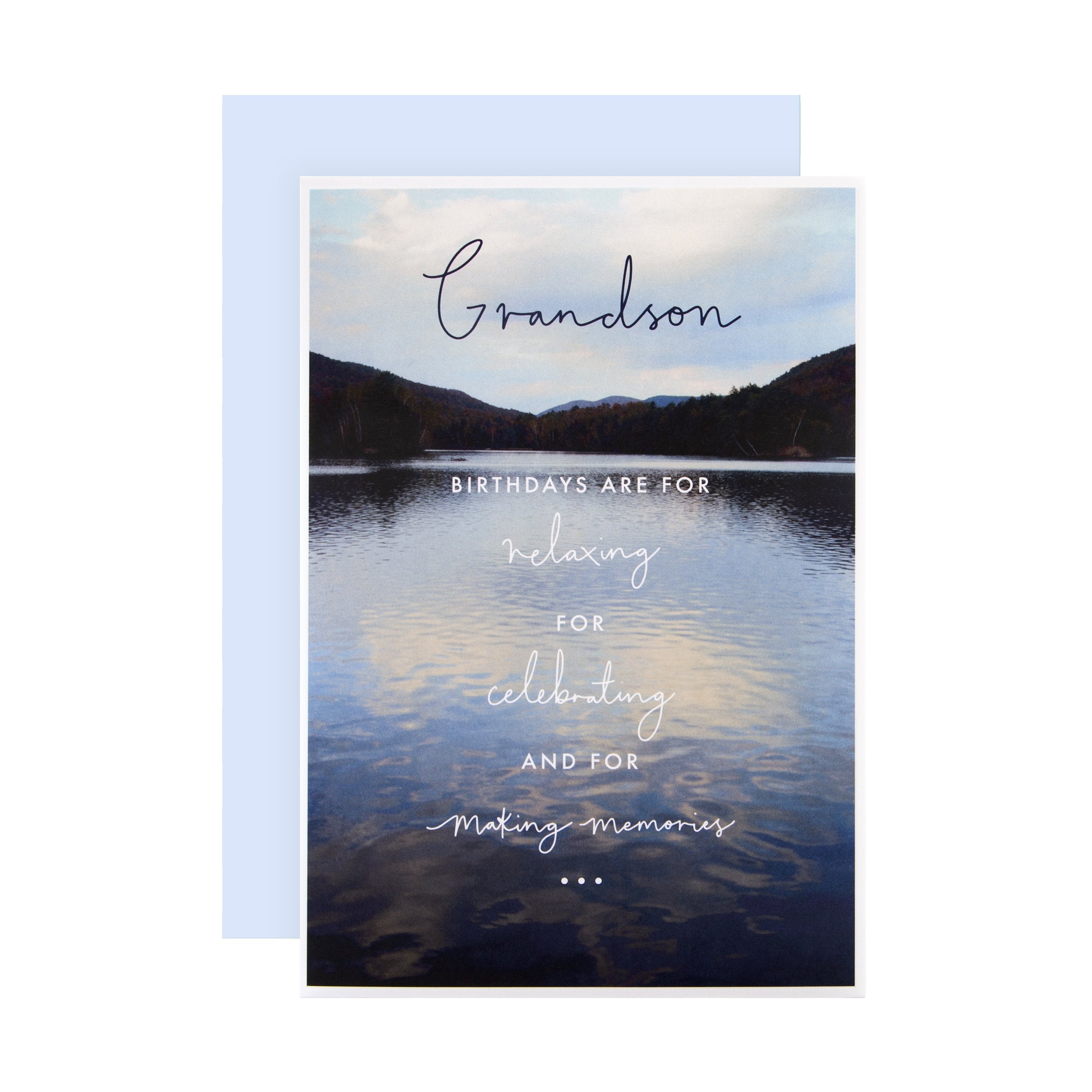 Birthday Card Grandson Contemporary Photographic Design