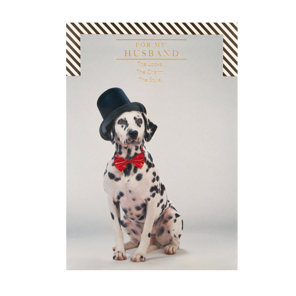 Birthday Card for Husband from Hallmark - Funny Photographic Design