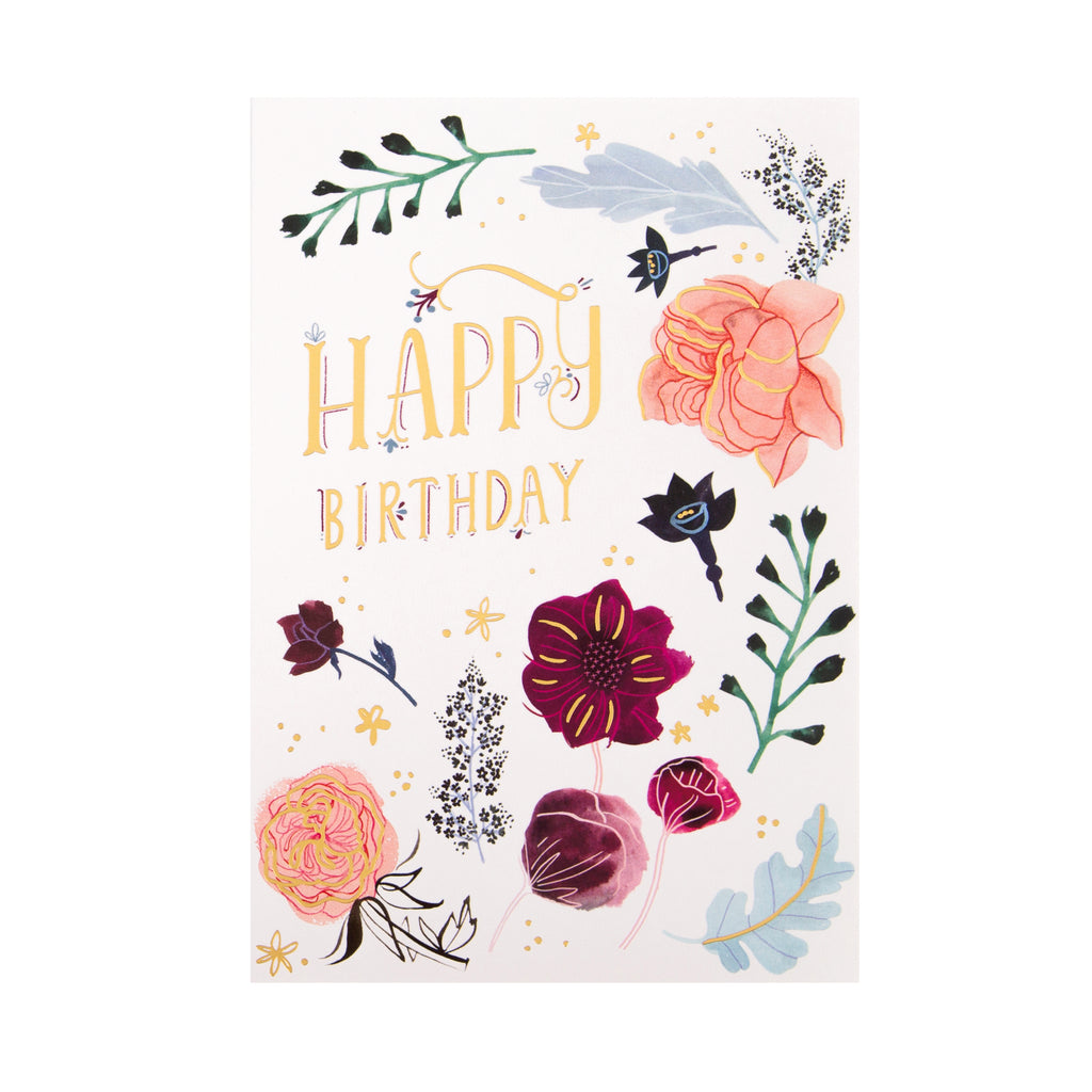 General Birthday Card - Floral 'good mail' Design – Hallmark