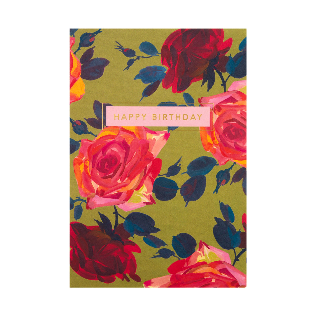 General Birthday Card - Floral 'good mail' Design