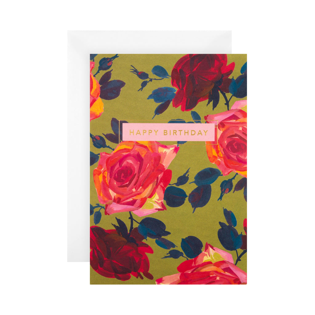 General Birthday Card - Floral 'good mail' Design