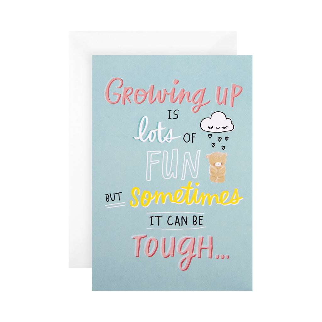 Teen Specific Support Card - Cute Forever Friends 'State of Kind' Design