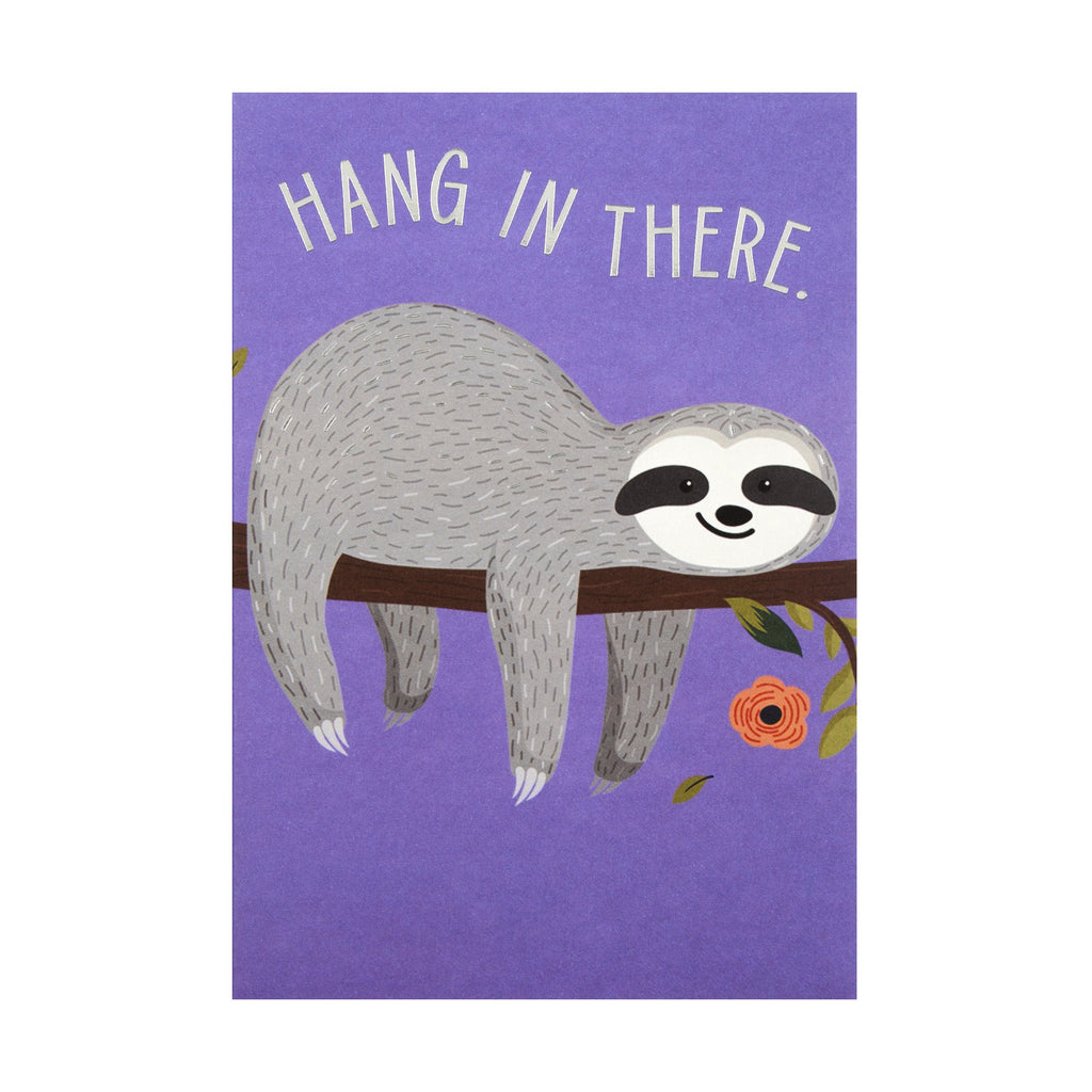General Support Card - Cute 'State of Kind' Sloth Design