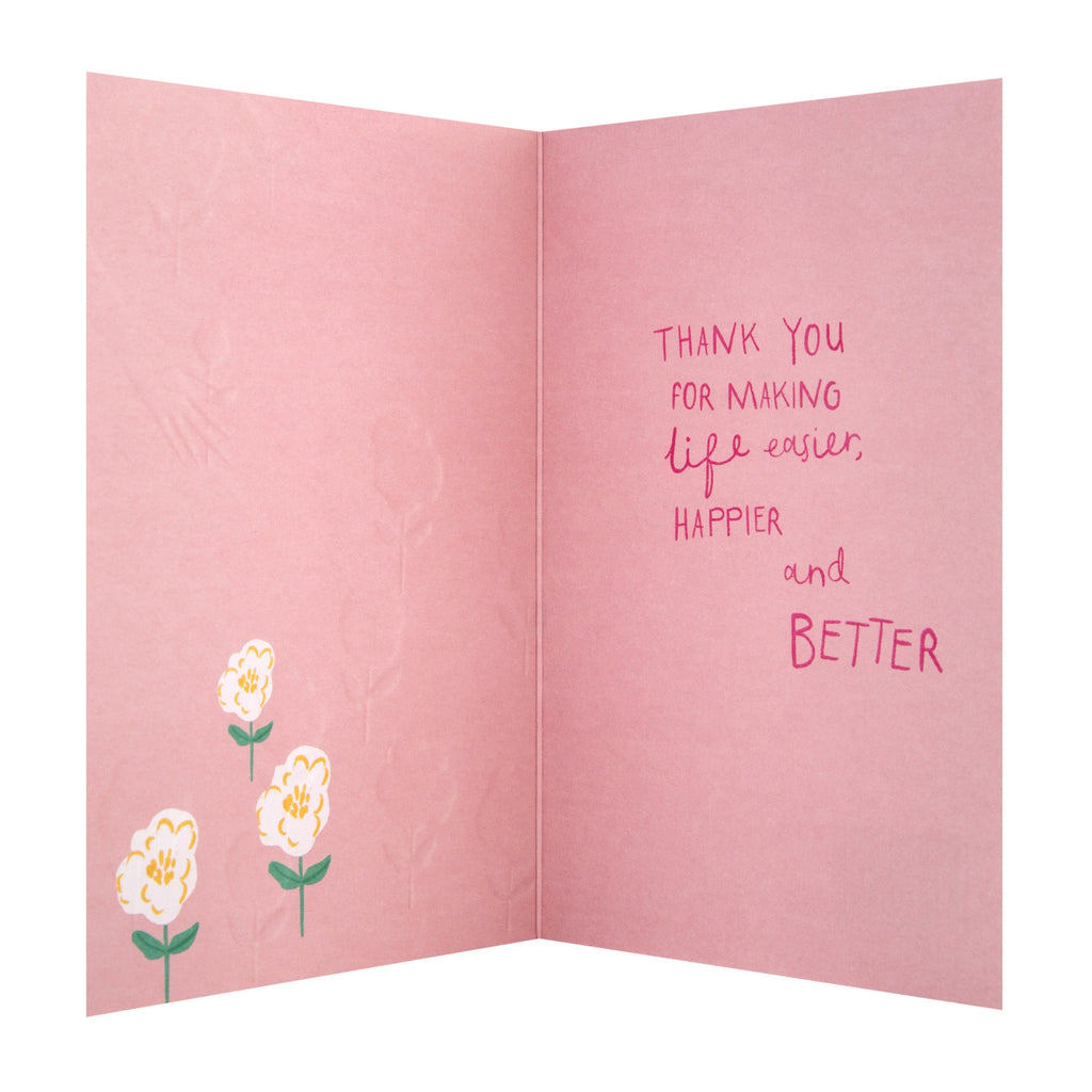 General Thank You Card - Cute Floral 'State of Kind' Design