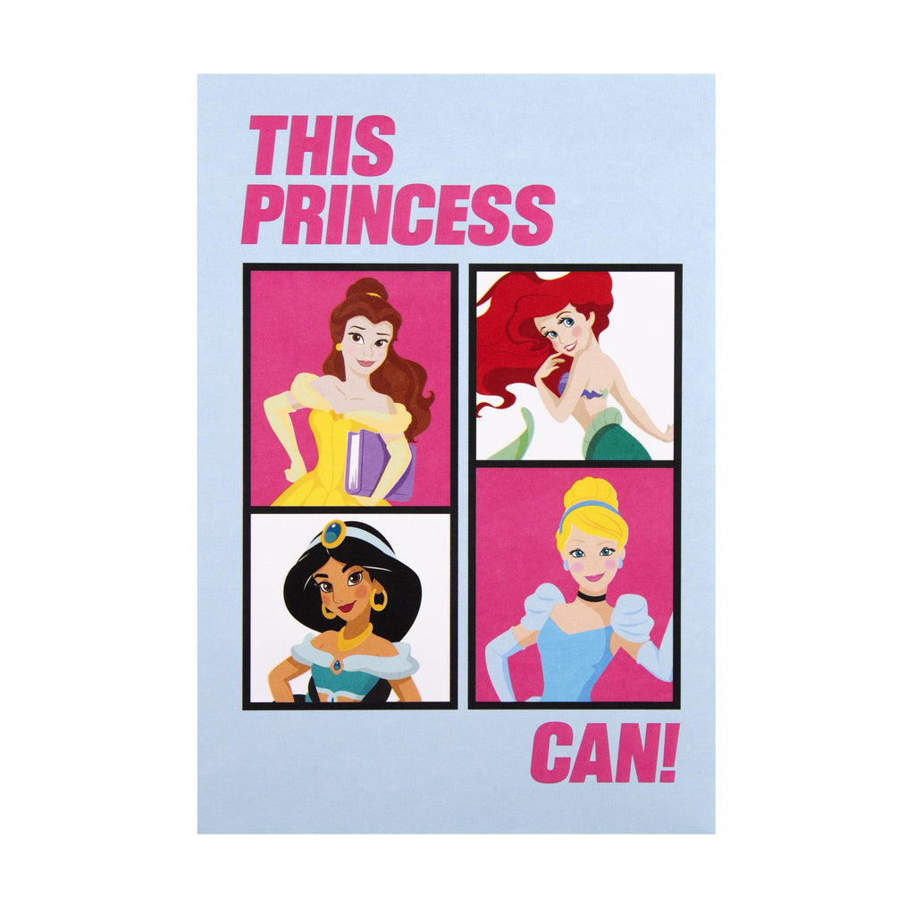 General Support/Empowerment Card - Fun, Disney Princess 'State of Kind' Design