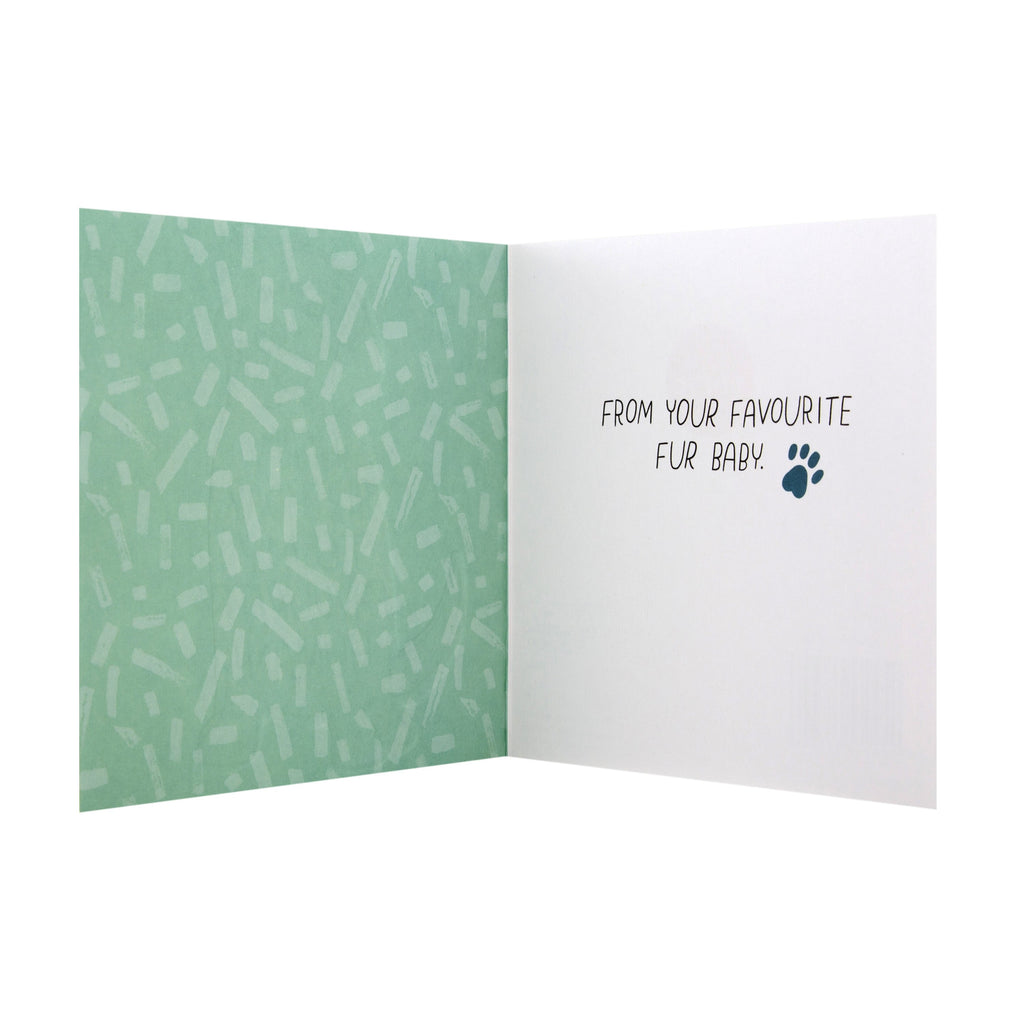 Birthday Card from the Dog - Embossed Studio Ink Design