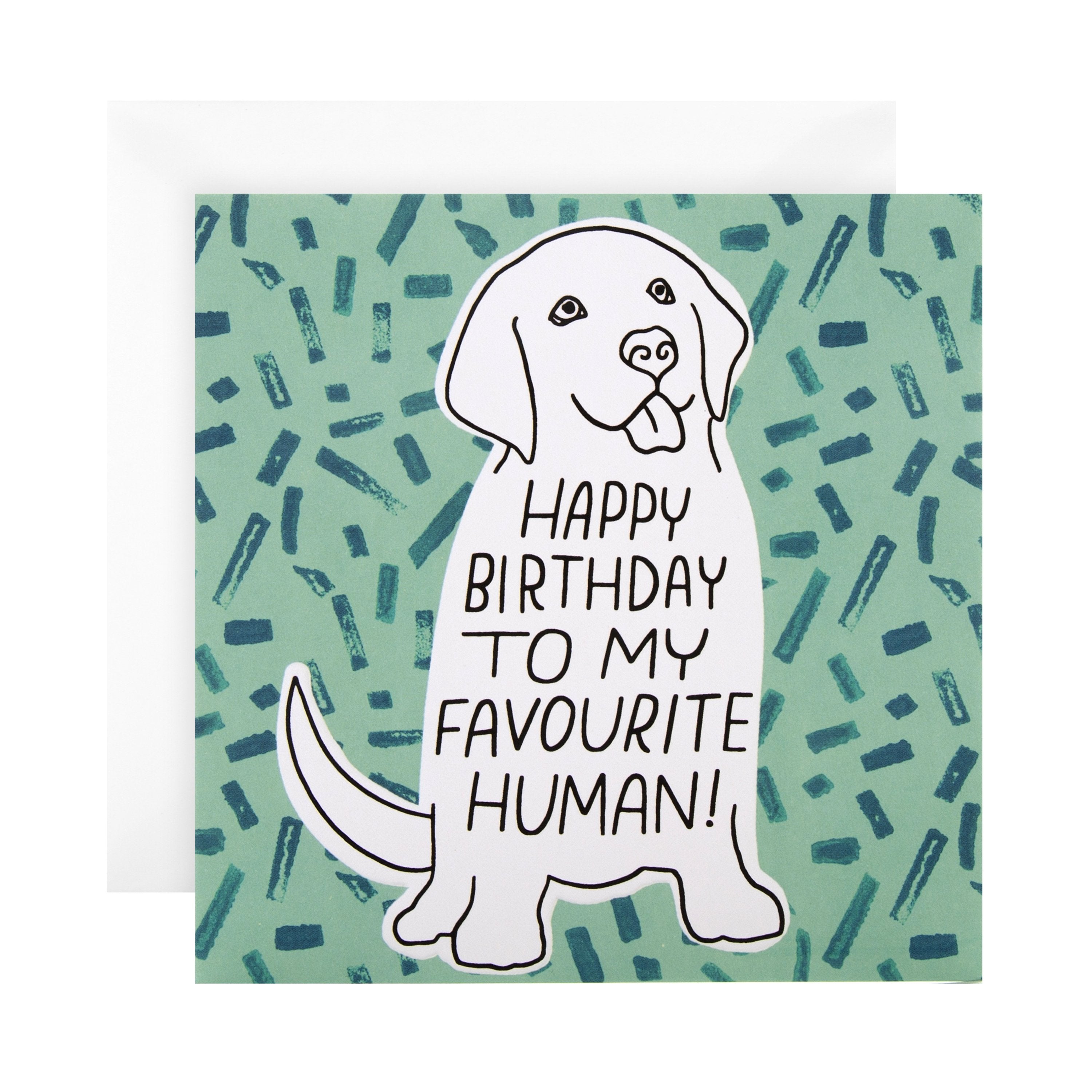 Birthday Card from the Dog - Embossed Studio Ink Design